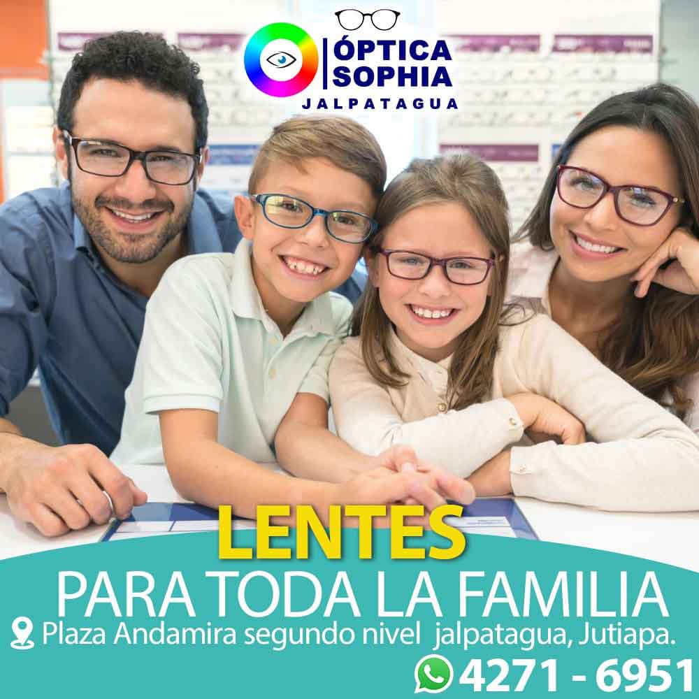 Optica Sophia Jalpatagua Lentes Filtro Azul